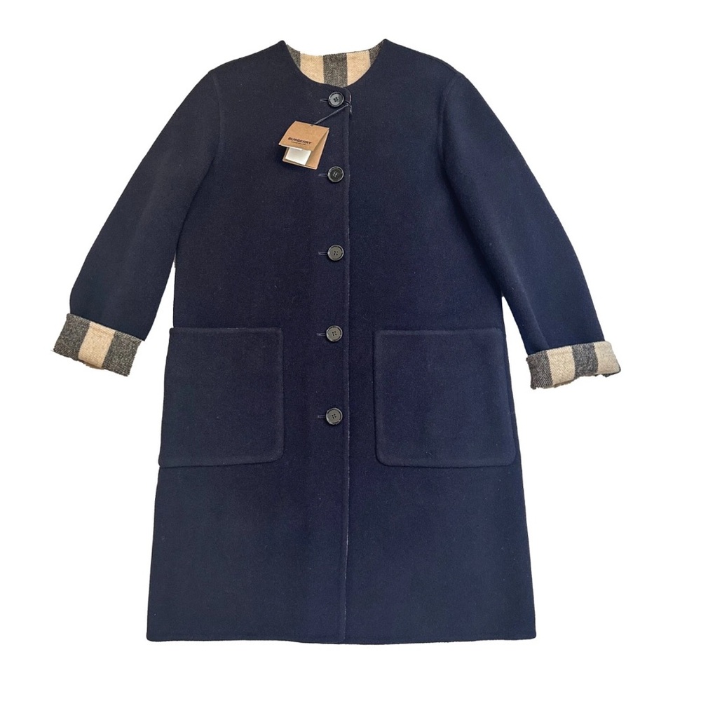 Burberry reversible check wool coat - Picture 2 of 4